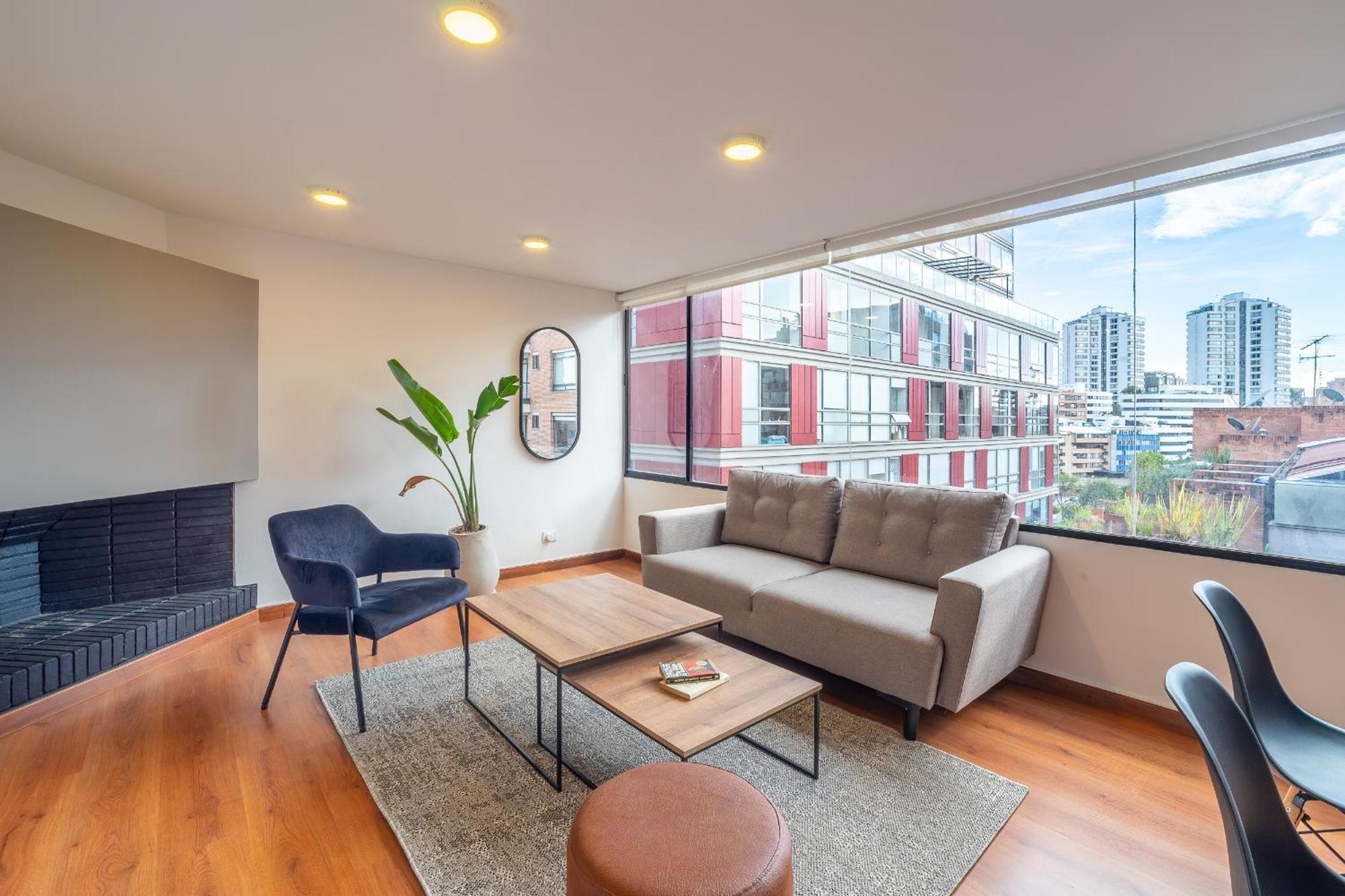 Penthouse Chicala Colombian Experience In Parque Virrey Apartment Bogota